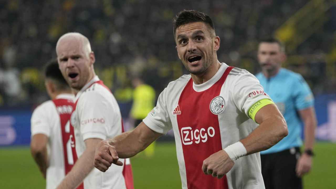 ajax esulta - foto LaPresse