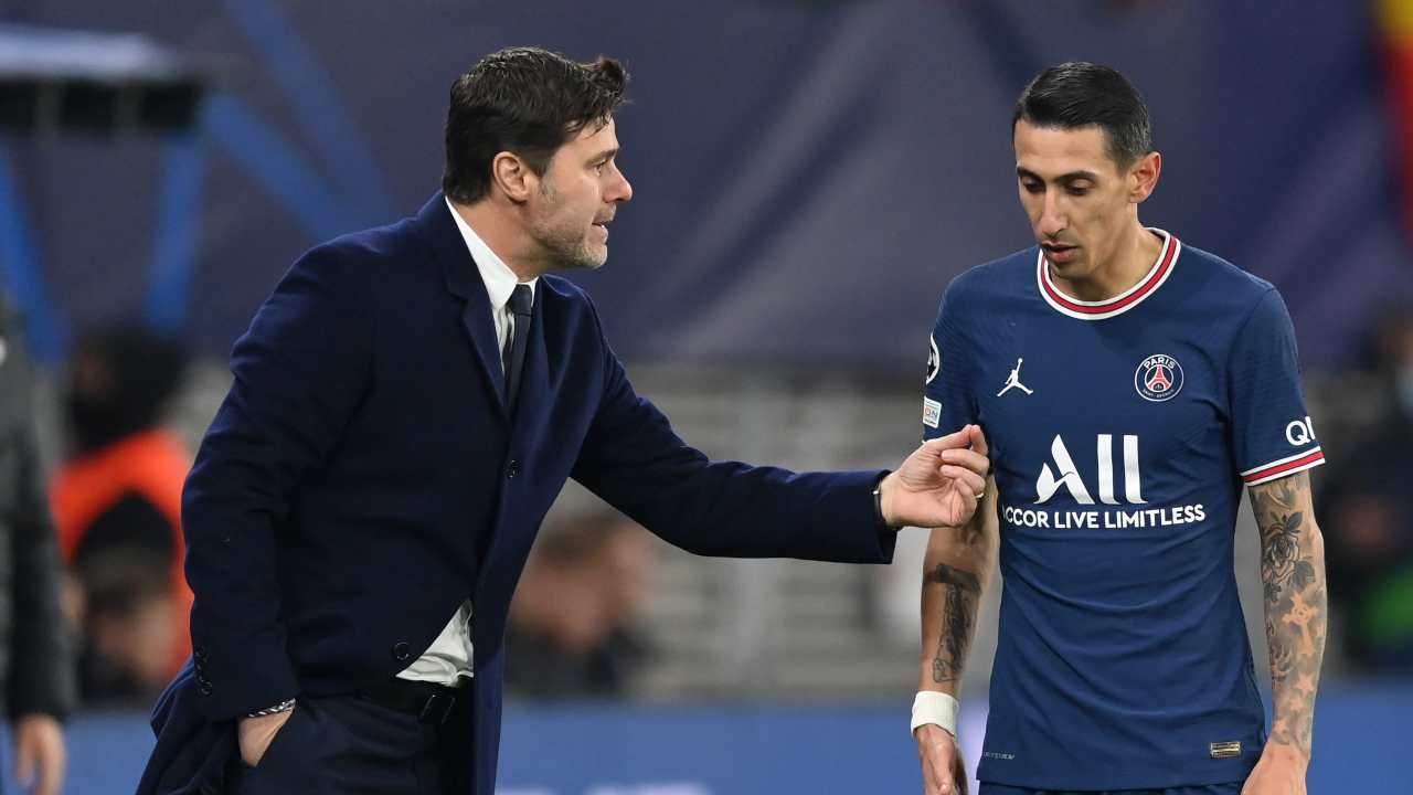 Pochettino e Di Maria - Getty Images