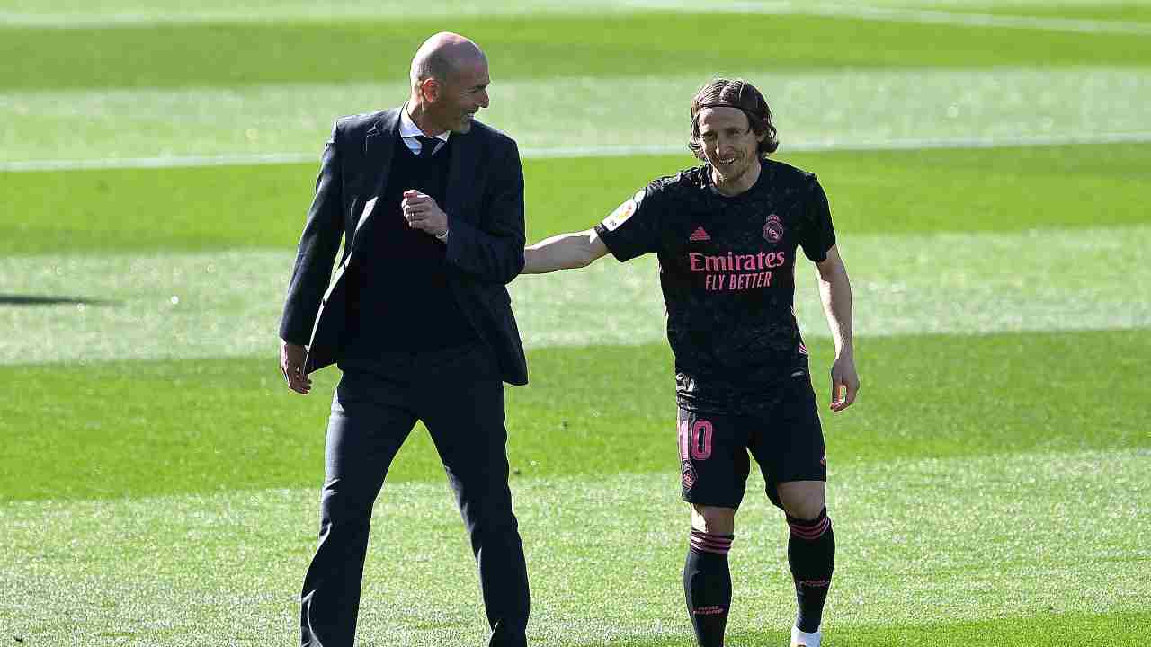 Zidane e Modric - Getty Images
