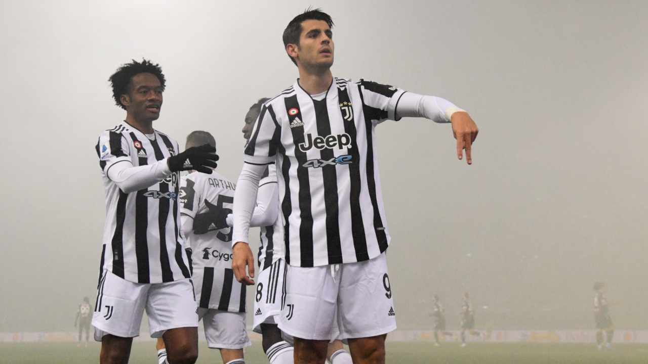 Cuadrado e Morata - foto LaPresse