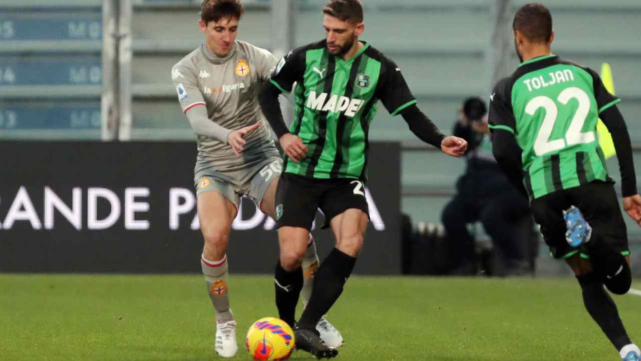 Sassuolo-Genoa foto LaPresse
