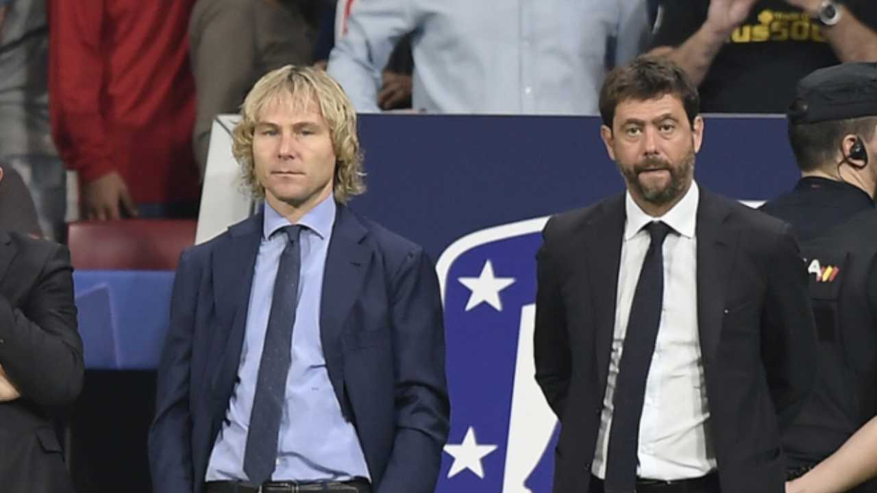 Agnelli e Nedved foto LaPresse