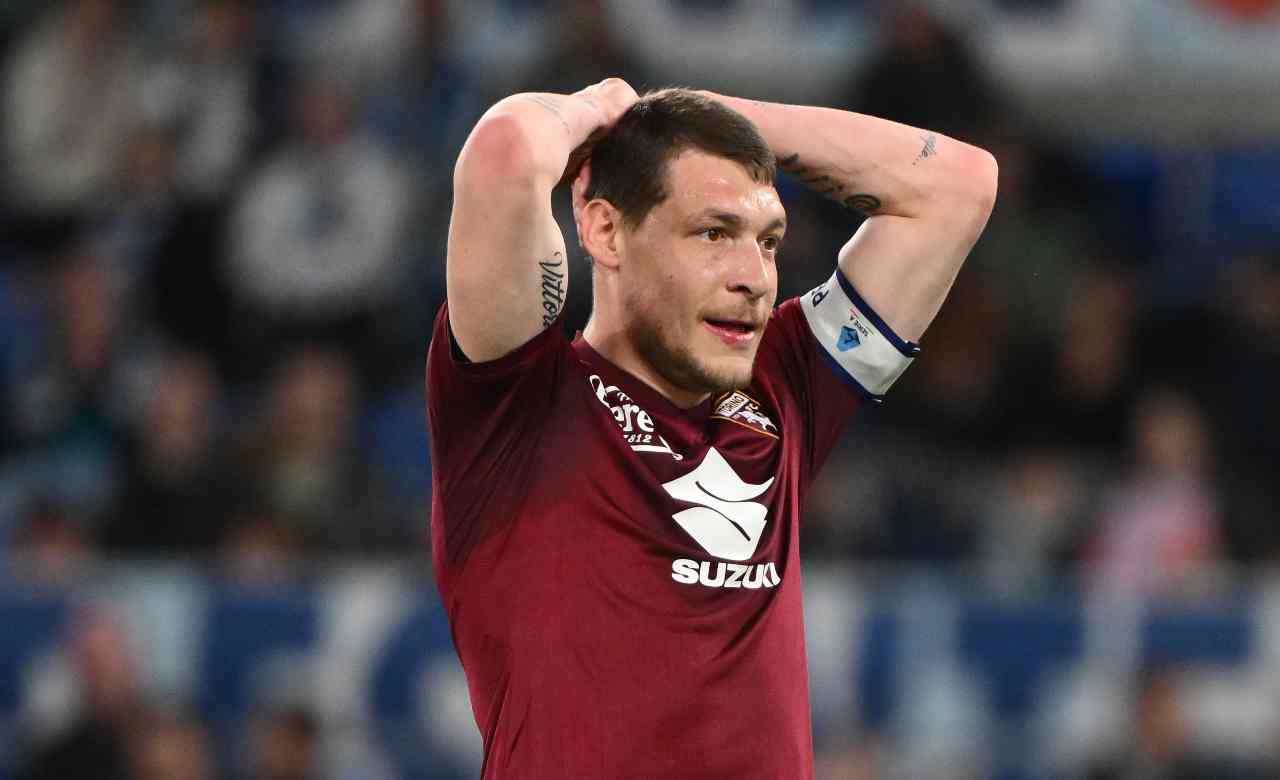 Belotti sostituito nell'intervallo da Juric per un infortunio muscolare