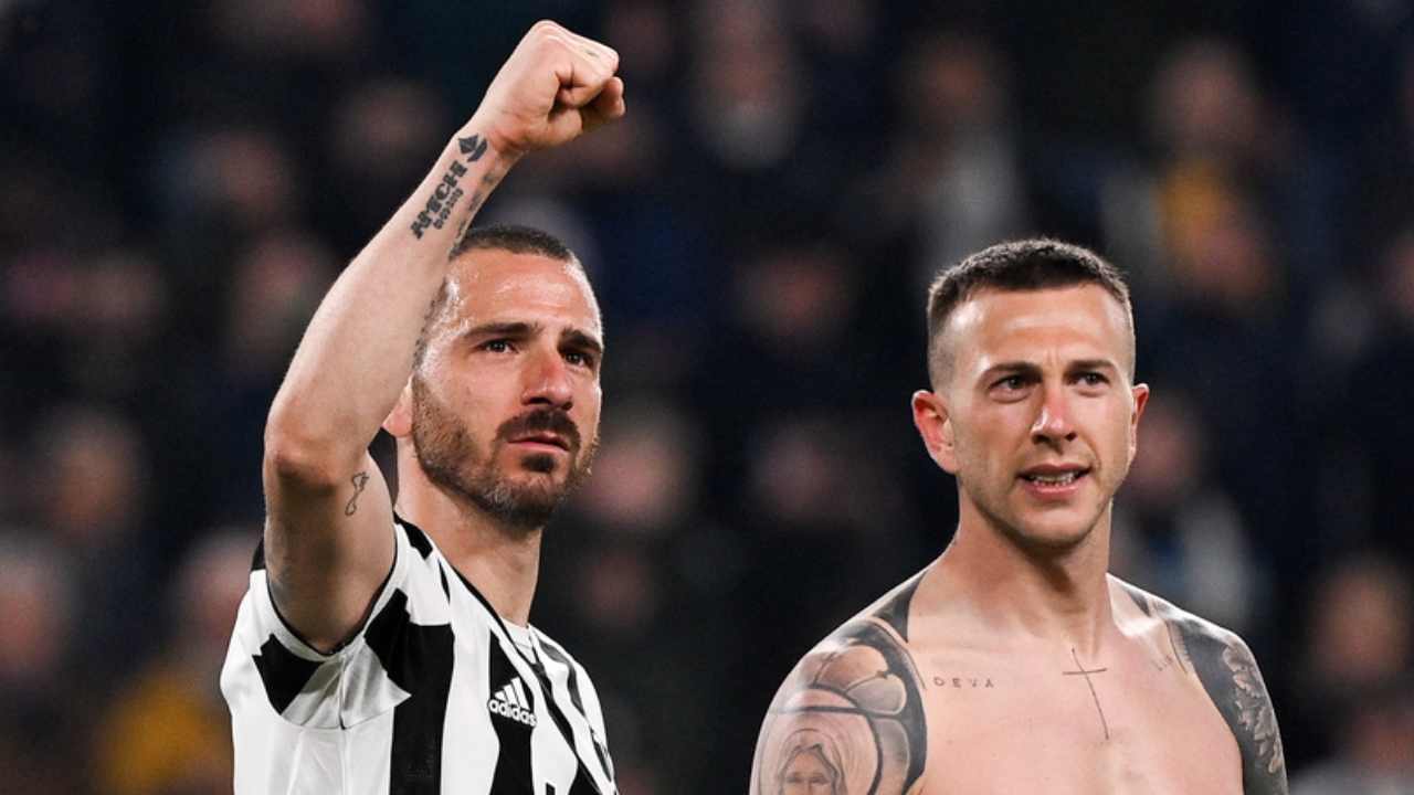 Bonucci e Bernardeschi foto LaPresse