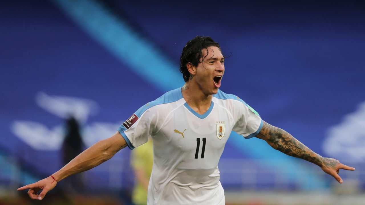 Nunez con Uruguay - foto LaPresse