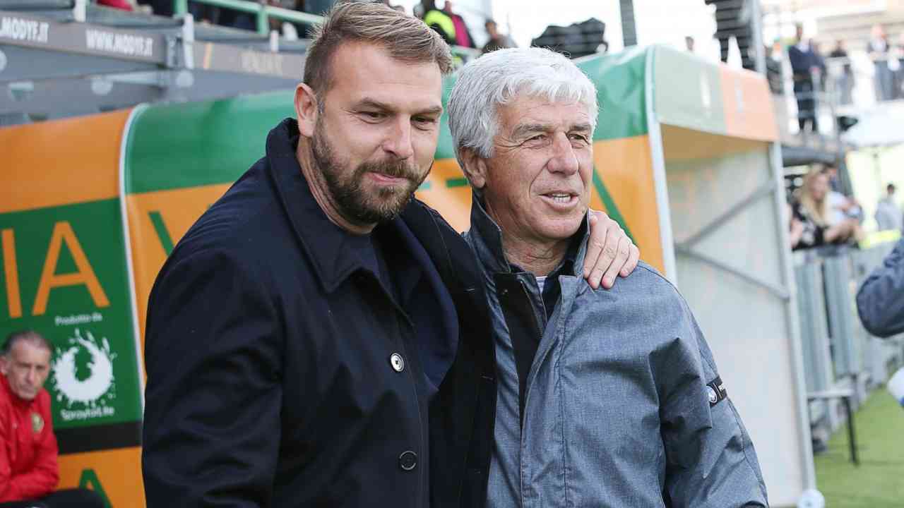 Gasperini e Zanetti foto LaPresse