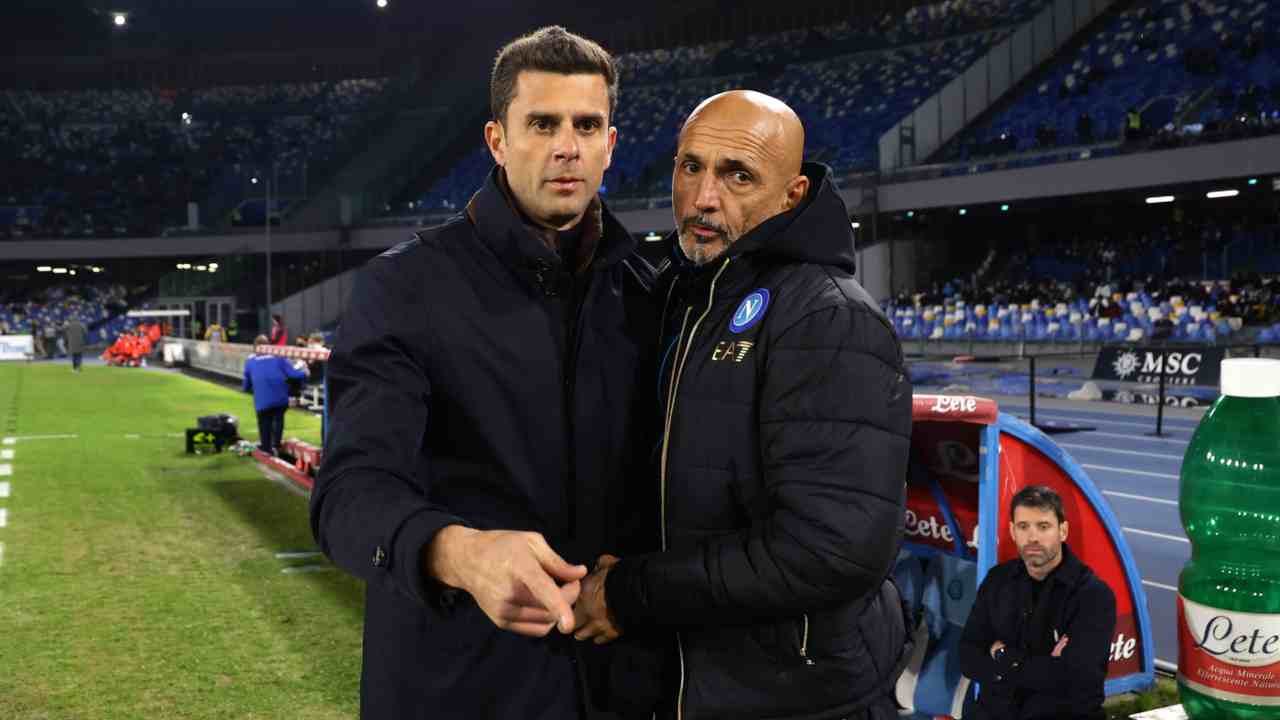 Thiago Motta e Spalletti foto laPresse