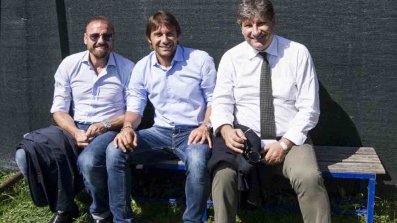 Petrachi, Conte e Comi - foto laPresse