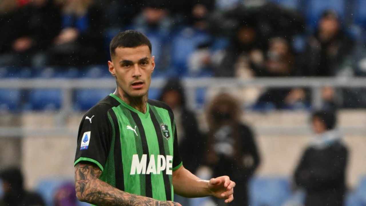 Scamacca Sassuolo - foto LaPresse