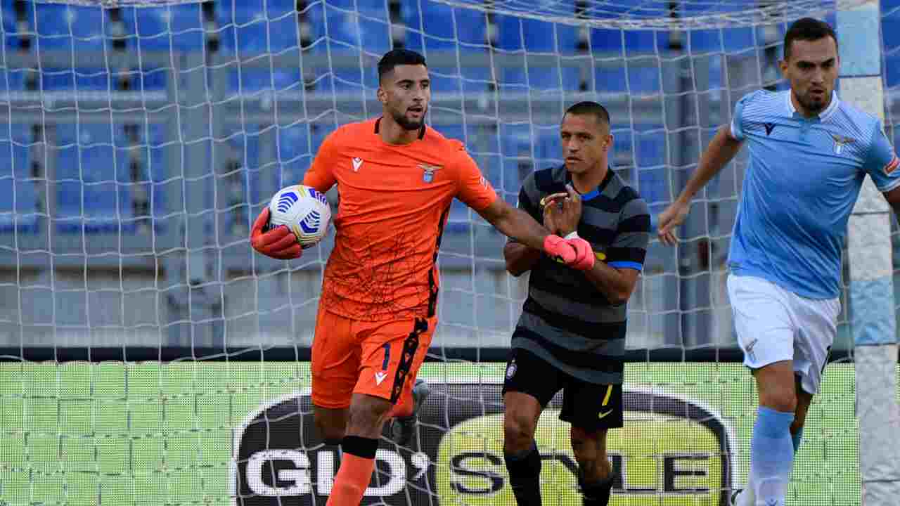 Strakosha vs Inter - foto LaPresse