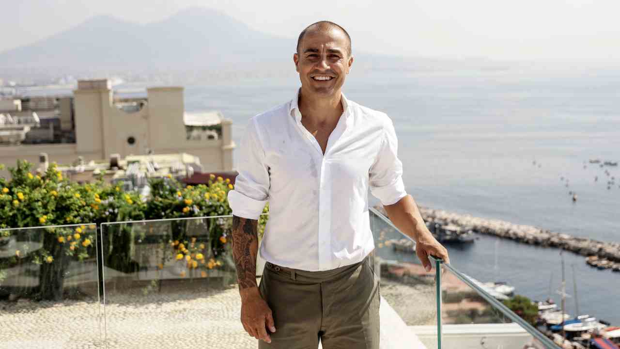 Cannavaro a Napoli - foto Ansa