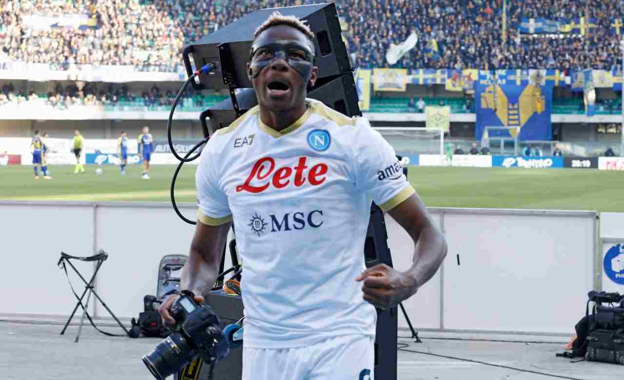 105 milioni dall'Arsenal per Osimhen, ADL non si sbilancia (ANSA)