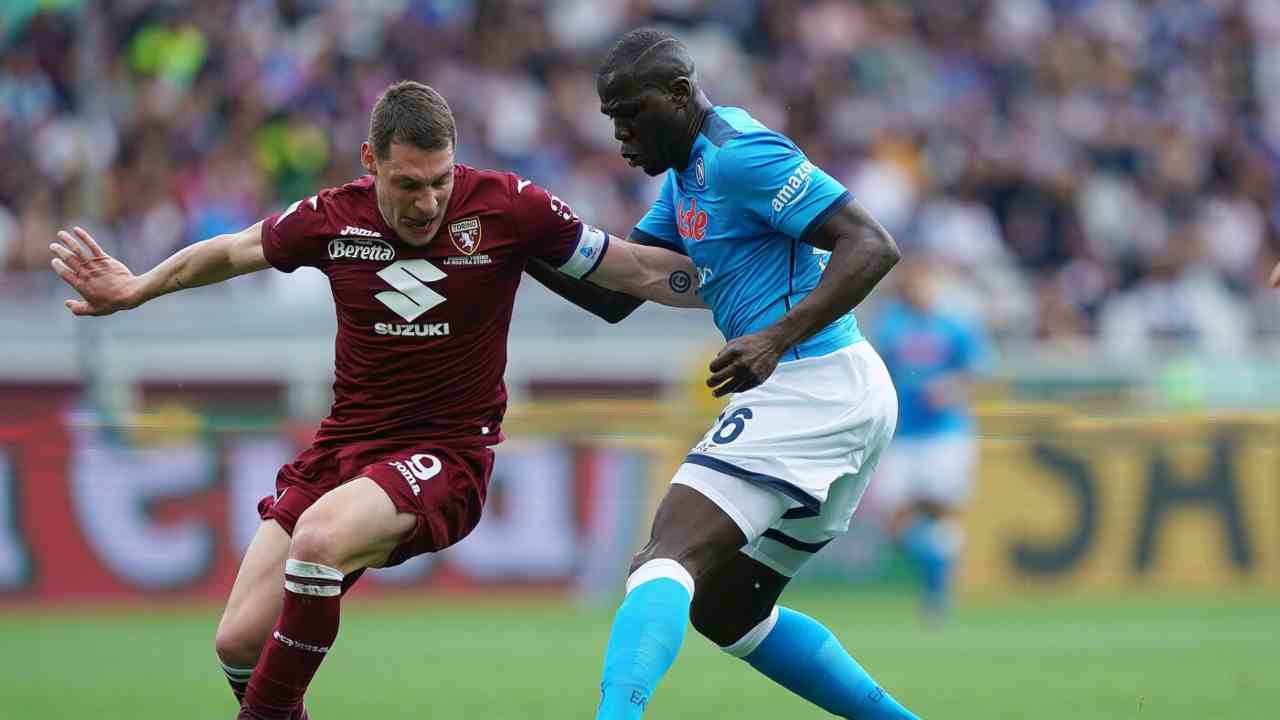 Belotti e Koulibaly - foto LaPresse