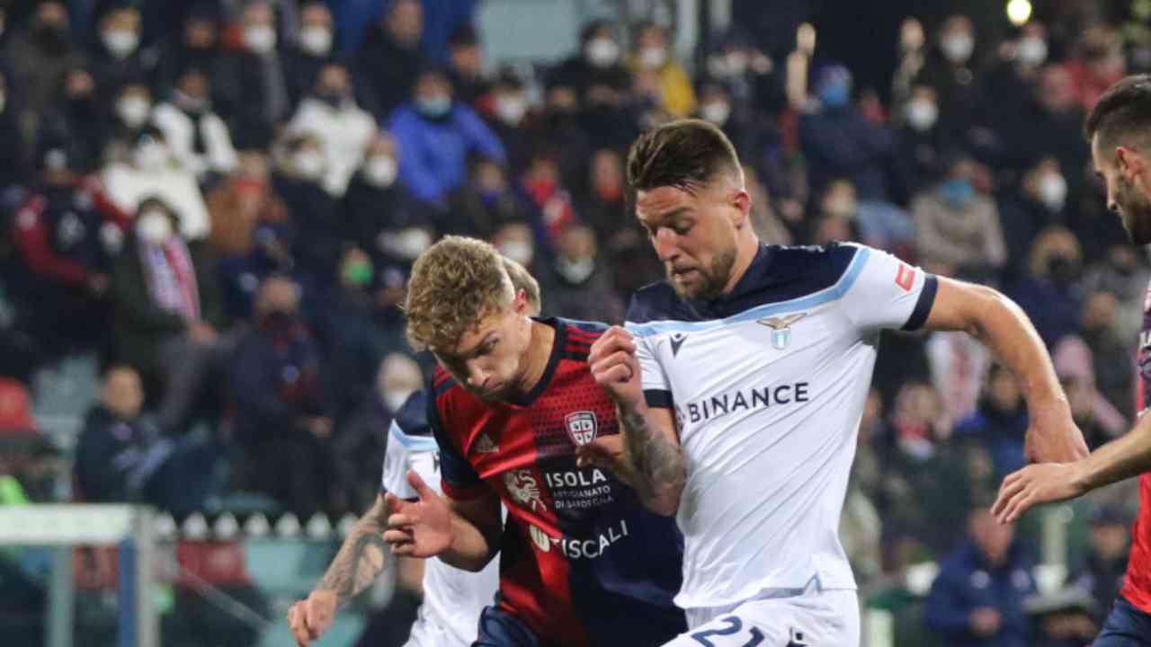 Cagliari-Lazio foto Ansa