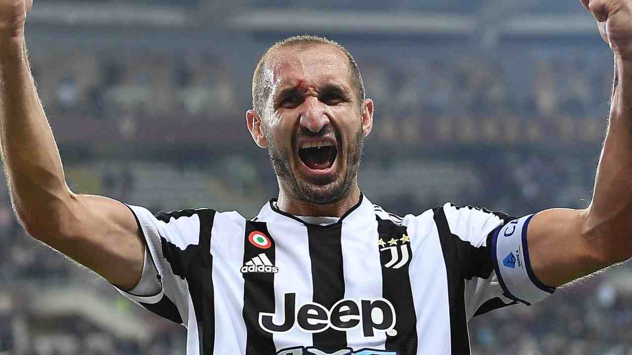 Chiellini grintoso foto Ansa