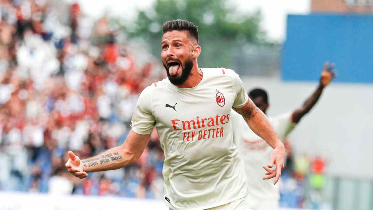 giroud esulta - foto Ansa