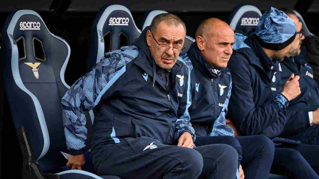 Sarri e Martuscello foto Ansa