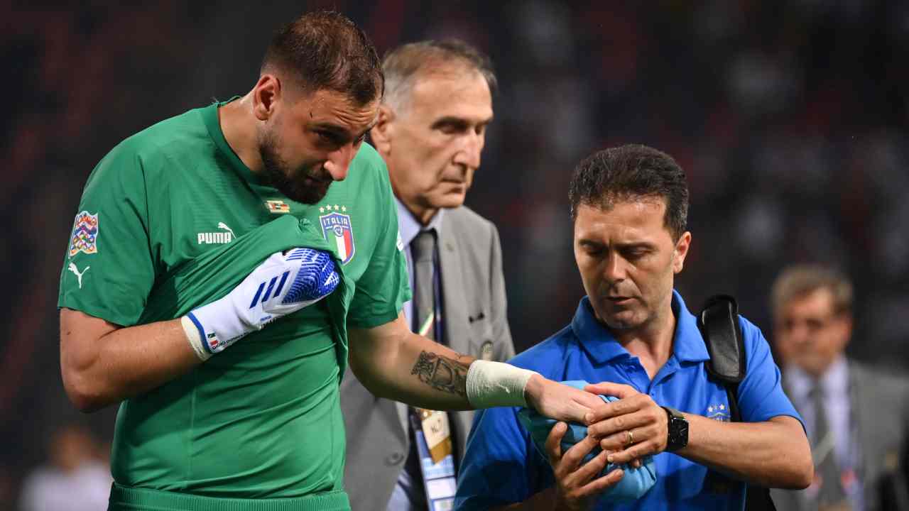 Donnarumma infortunio