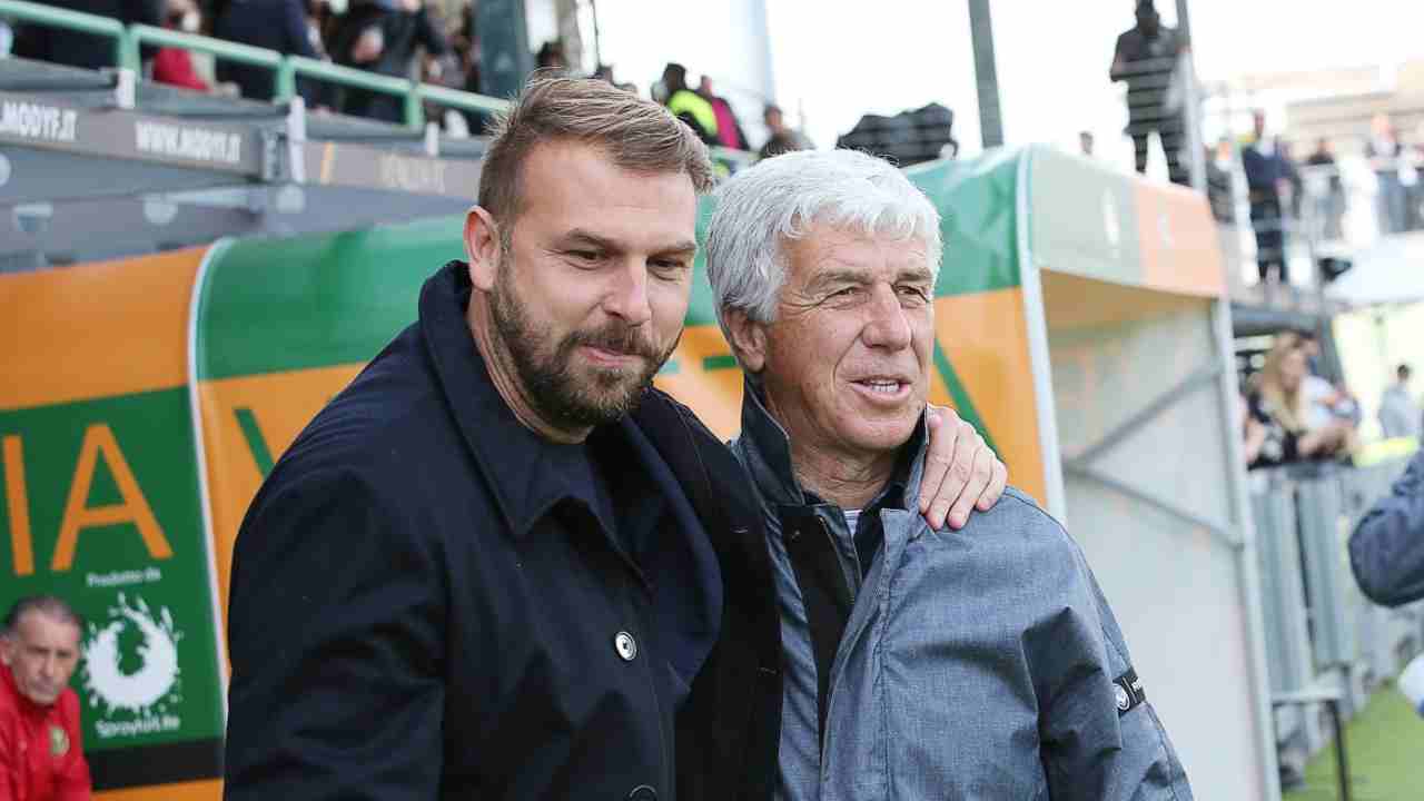 Gasperini e Zanetti foto LaPresse