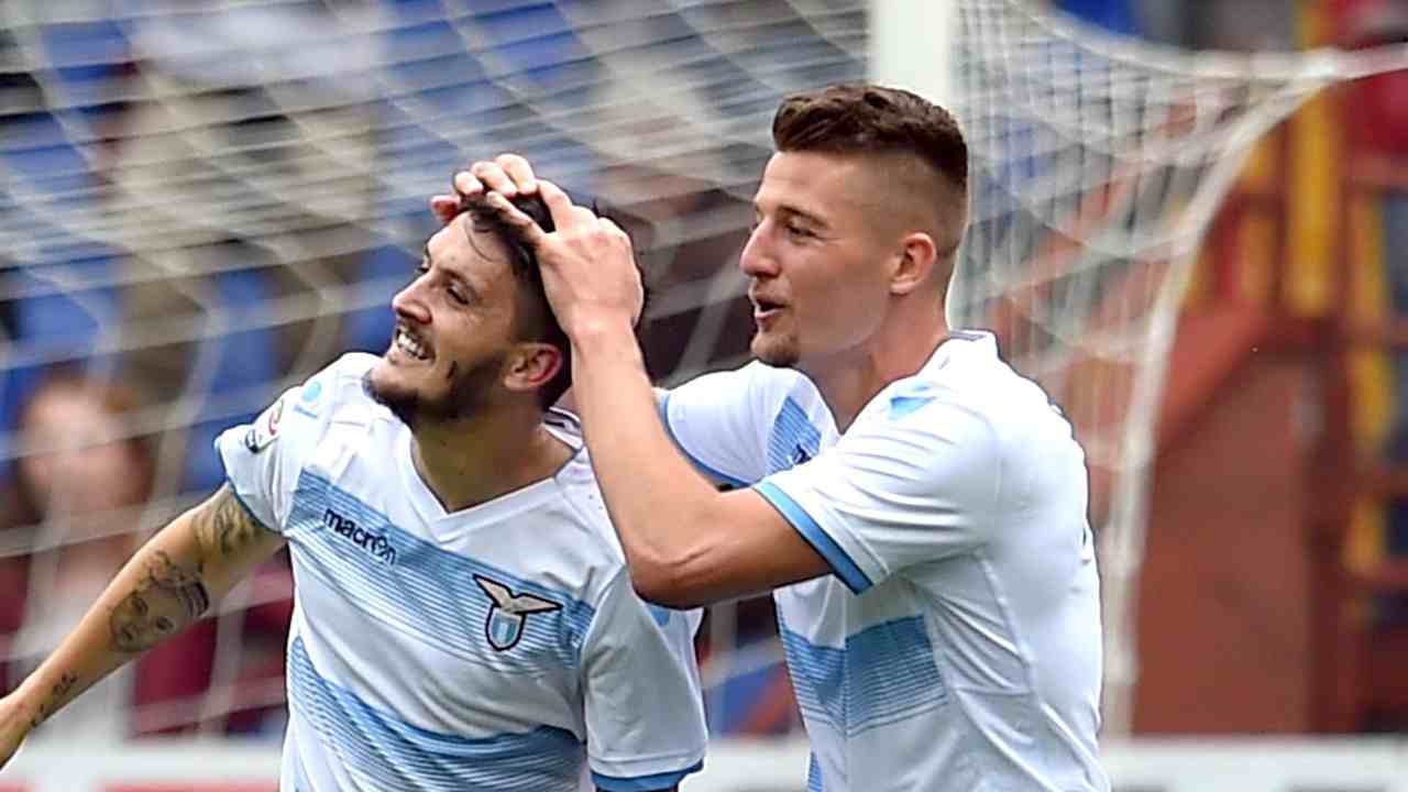 Luis Alberto e Milinkovic - foto Ansa