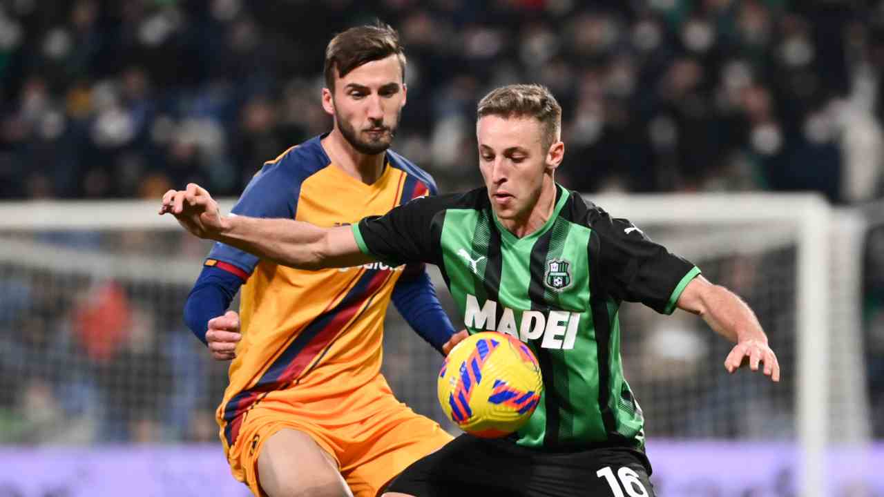 Sassuolo-Roma foto LaPresse