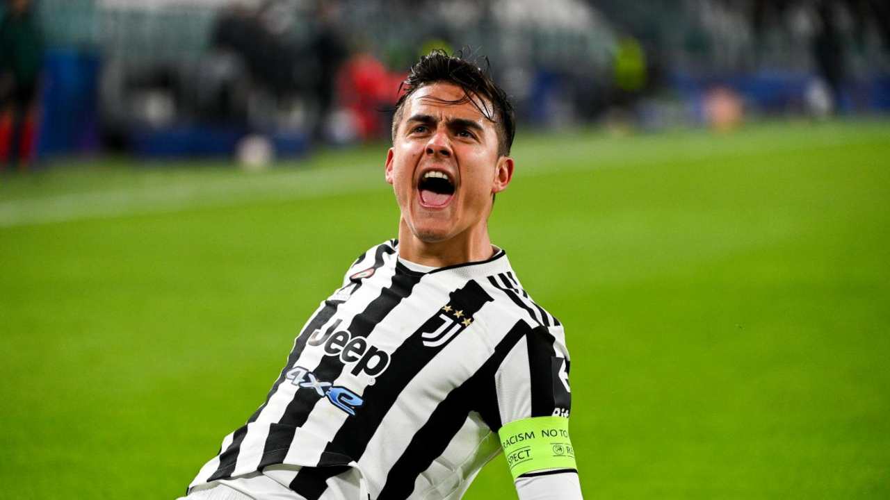 Dybala primo piano foto LaPresse