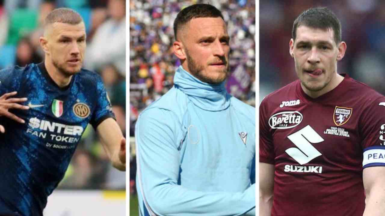 Dzeko-Arnautovic-Belotti foto LaPresse