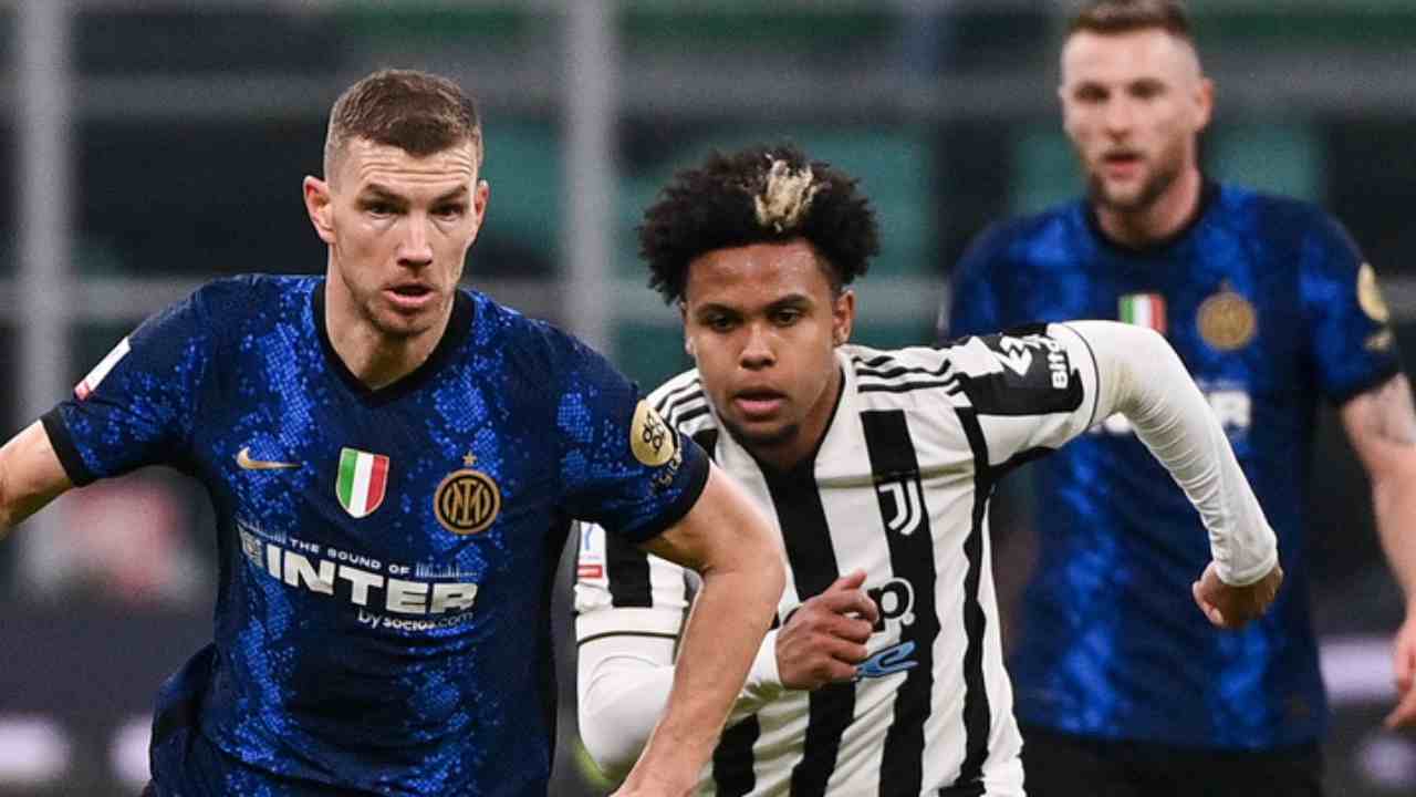 Edin Dzeko vs Juve foto LaPresse