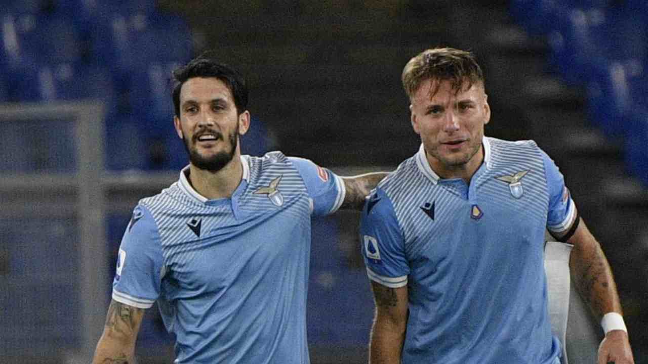 Luis Alberto e Immobile - foto LaPresse