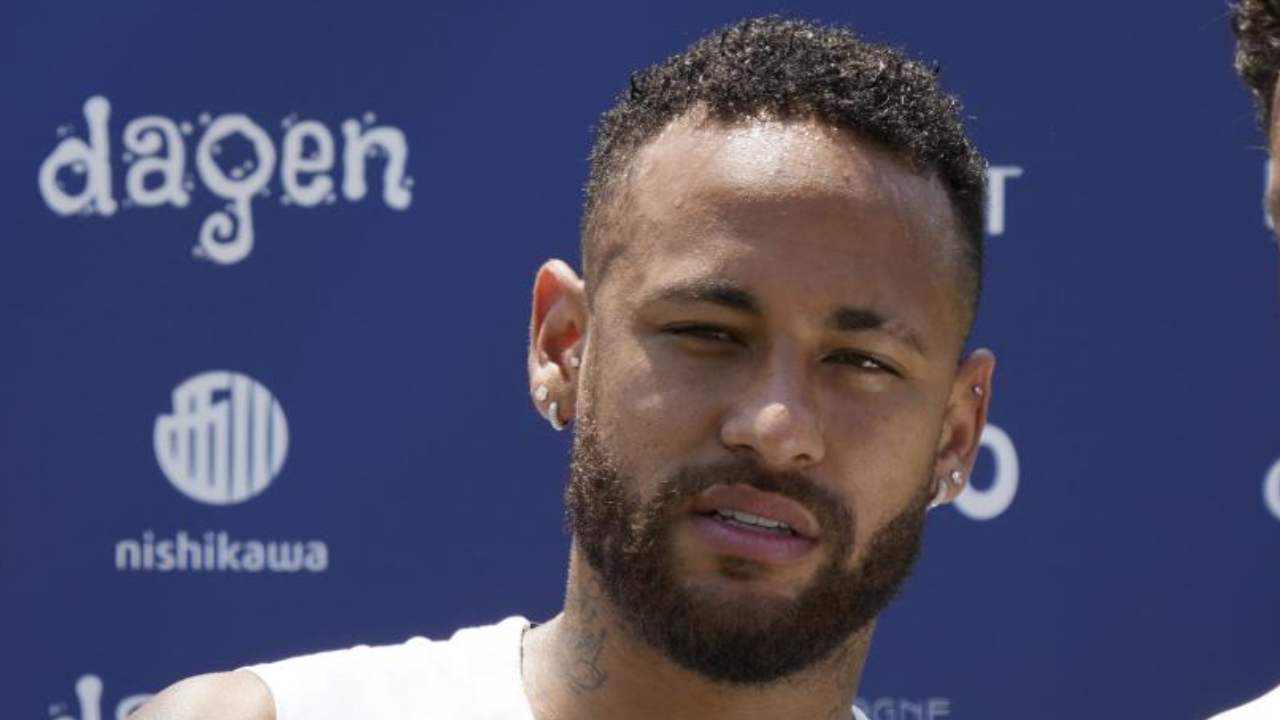 Neymar in ritiro - foto LaPresse