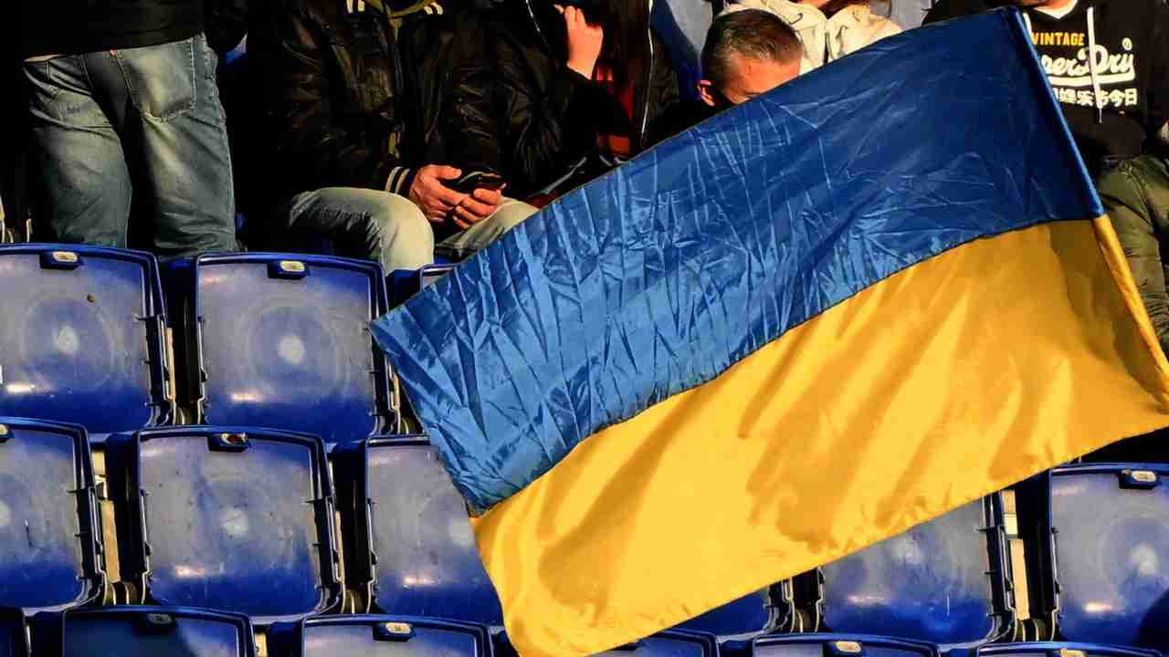 Bandiera ucraina - foto LaPresse
