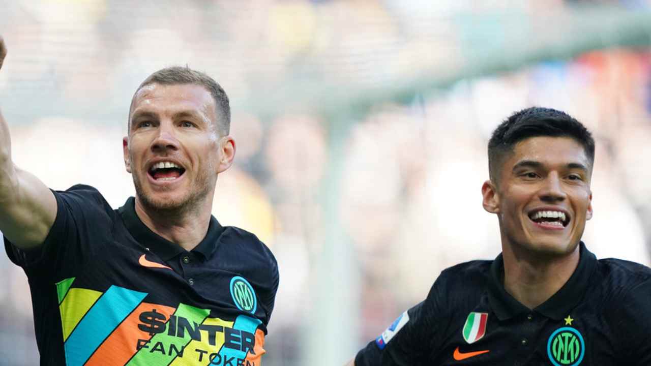 Dzeko e Correa - foto LaPresse