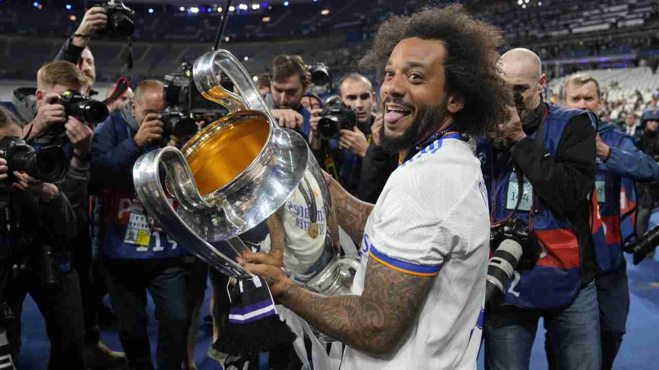 Marcelo con Champions - foto LaPresse