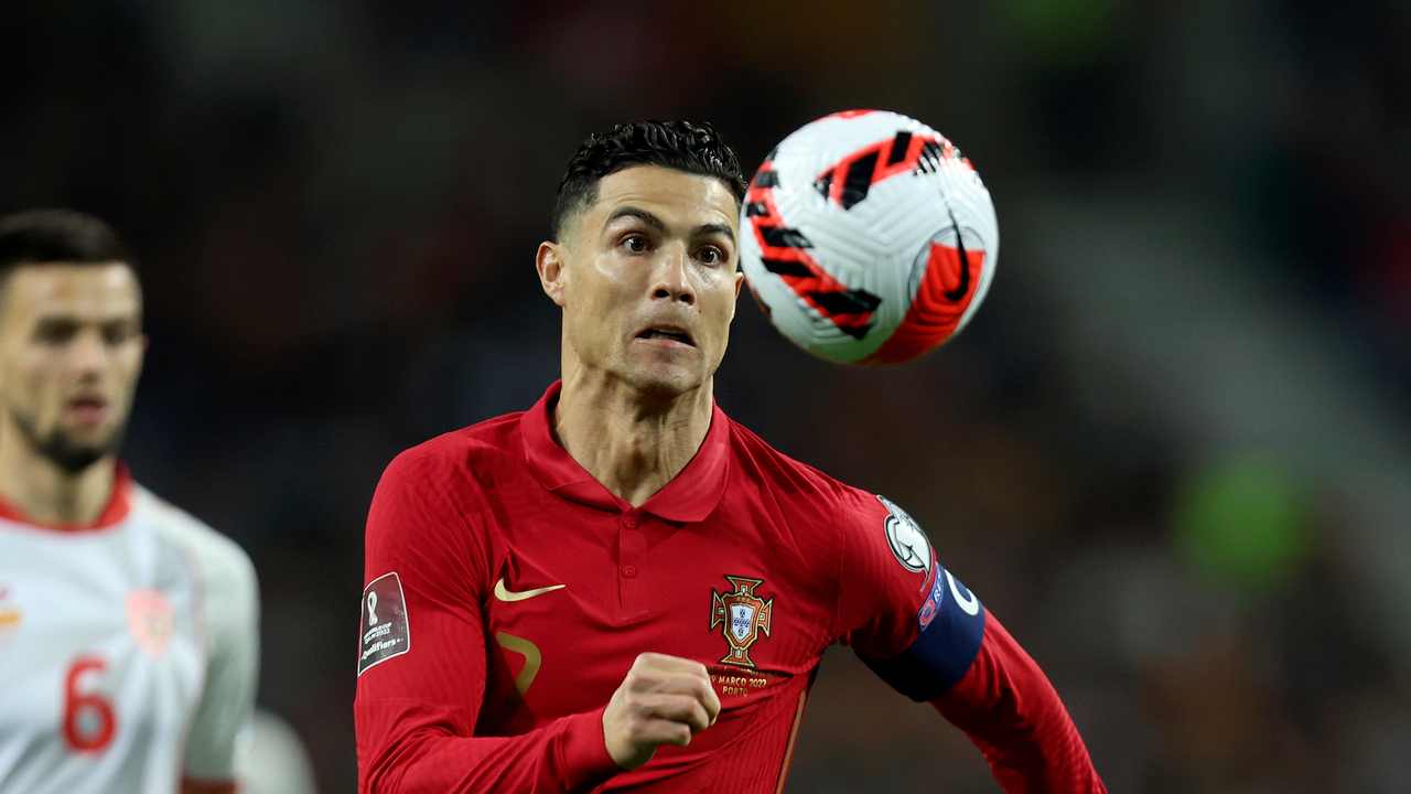 Ronaldo in palla - foto LaPresse