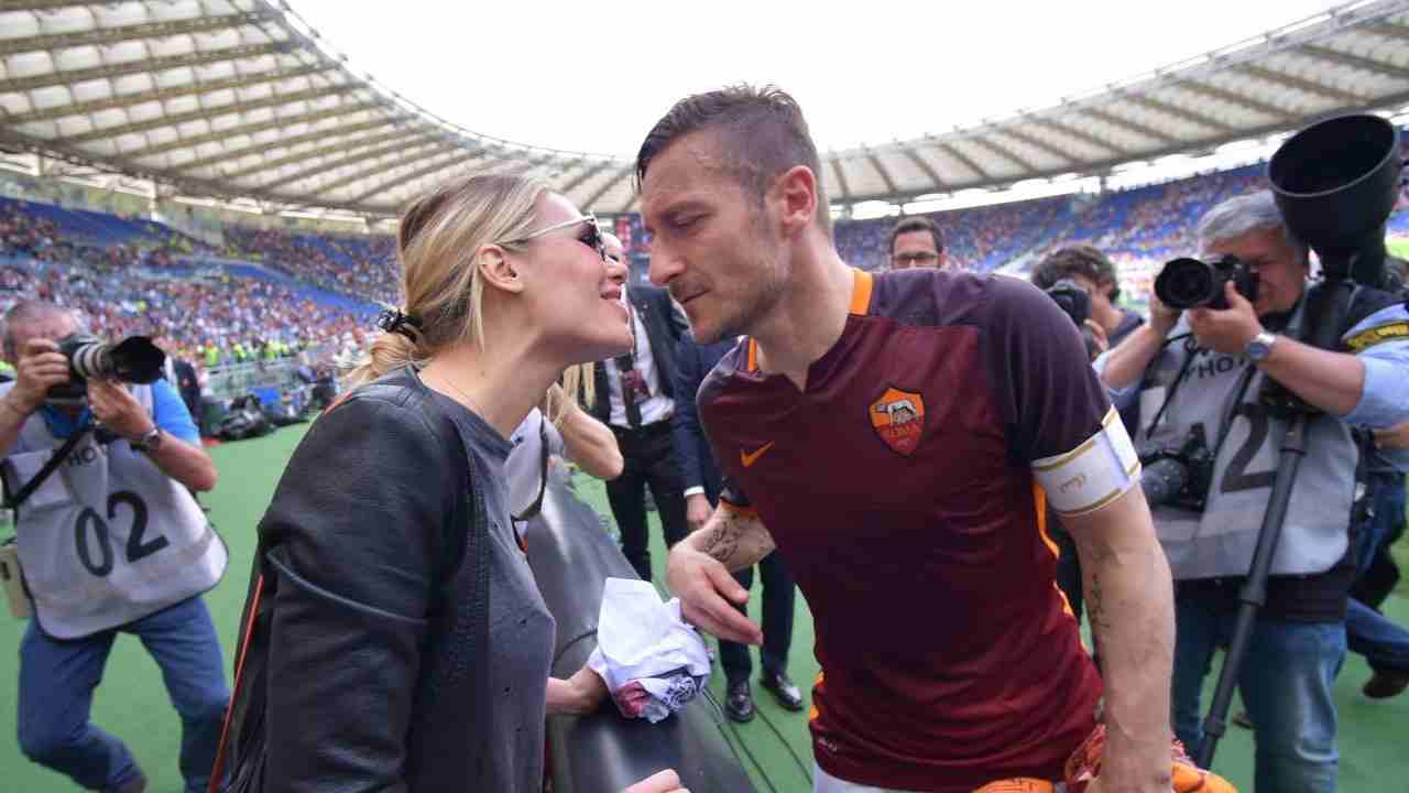 Totti e Ilary - foto laPresse