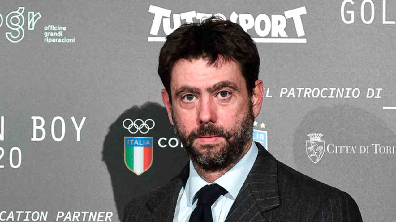 Agnelli primo piano foto LaPresse