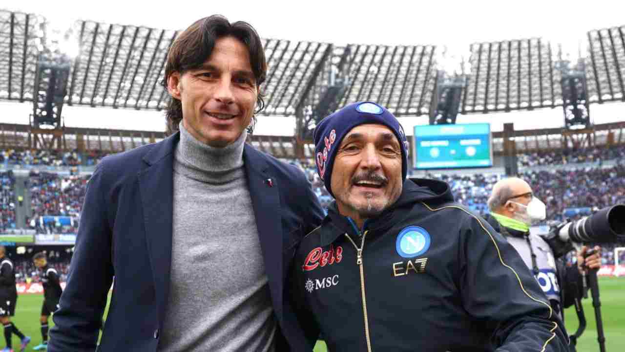 Spalletti e Cioffi foto LaPresse