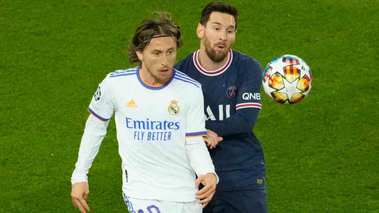 Modric e Messi foto LaPresse