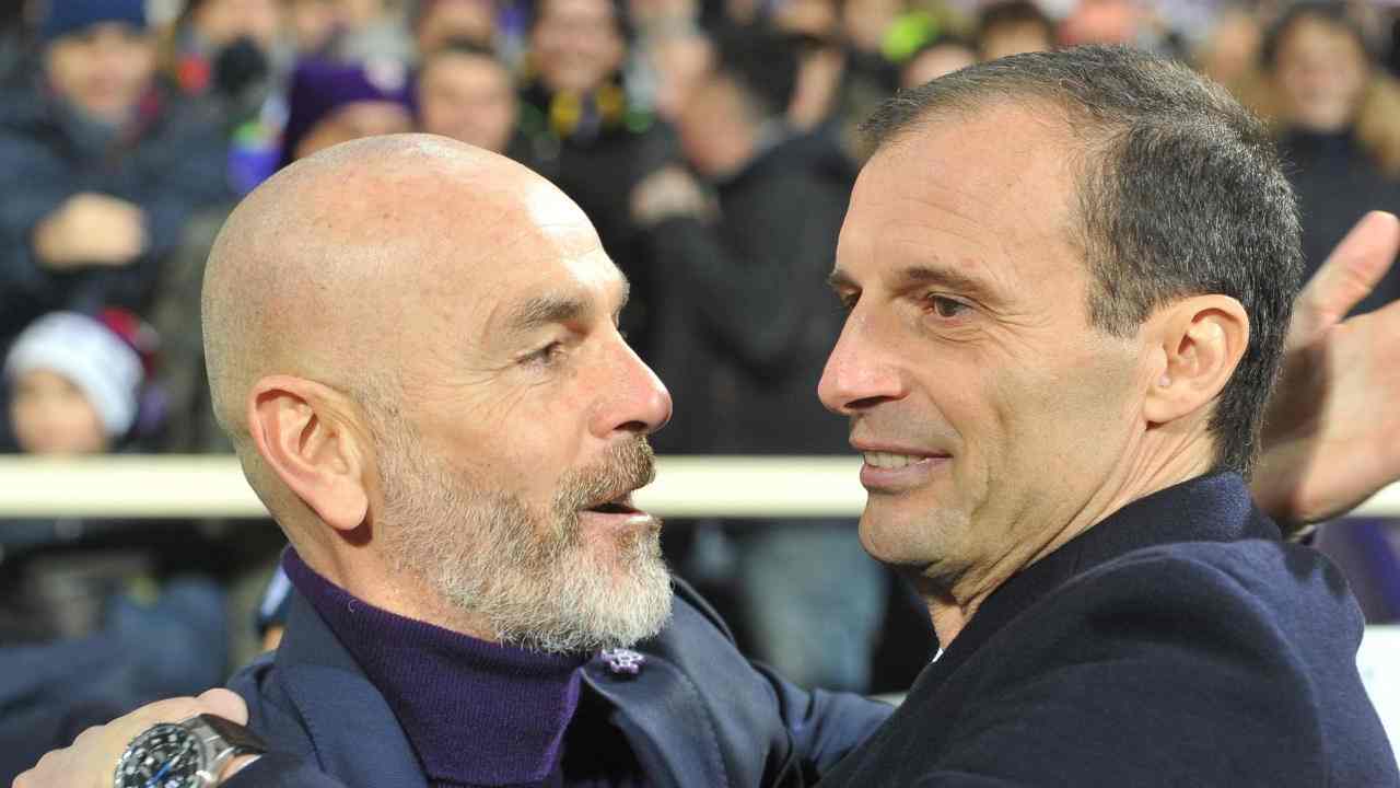 Pioli e Allegri foto LaPresse