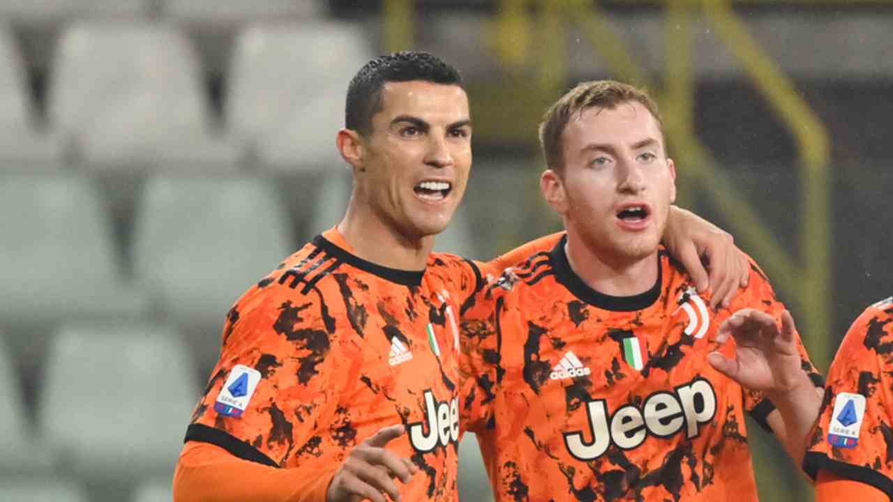 Ronaldo e Kulusevski foto LaPresse