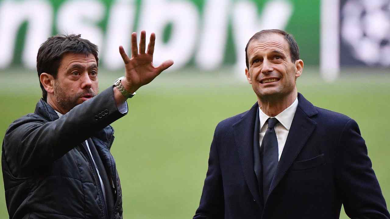 Agnelli e Allegri foto LaPresse