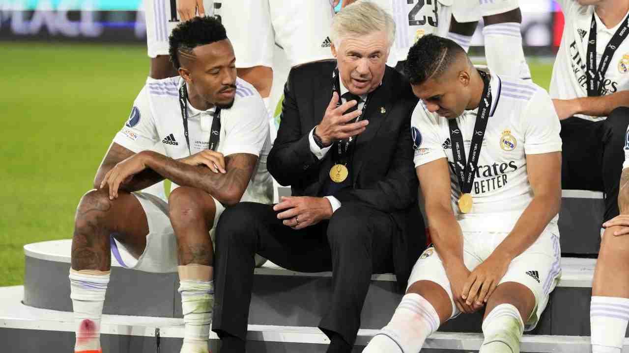 Ancelotti a colloquio foto LaPresse