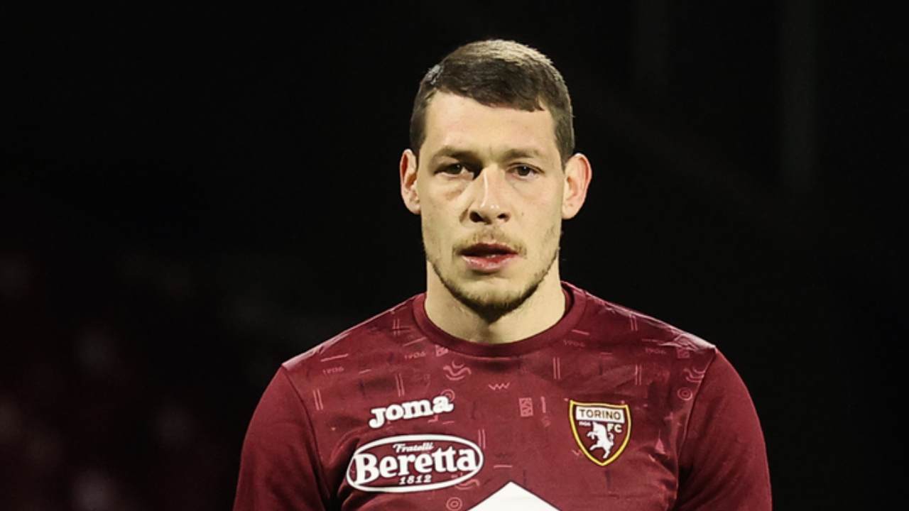 Belotti in allenamento foto LaPresse