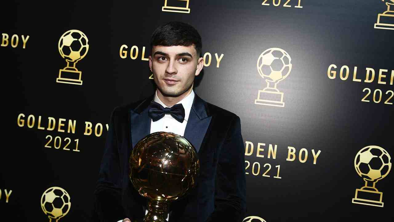 Pedri golden boy 2021 - foto LaPresse