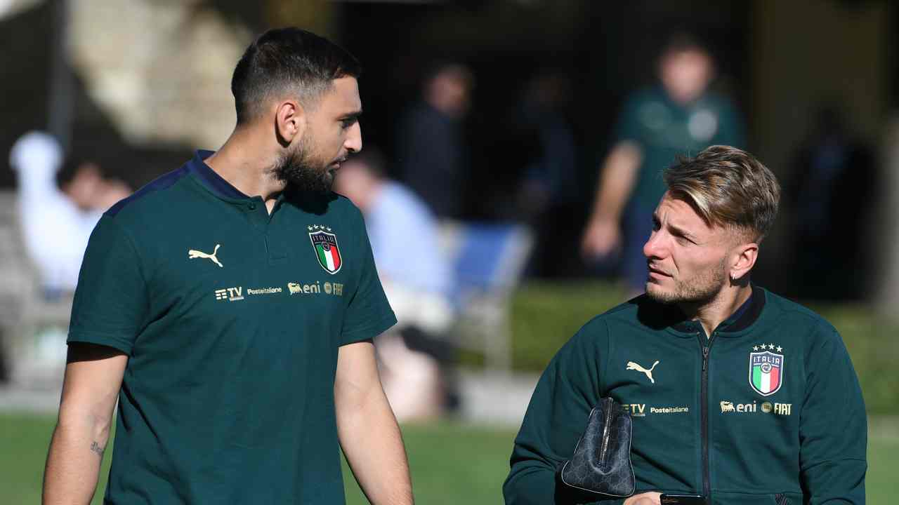 donnarumma e immobile foto LaPresse