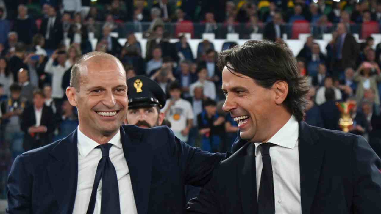 Allegri e Inzaghi foto LaPresse