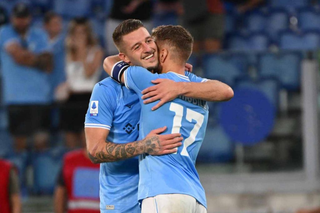 Sergej Milinkovic Savic e Ciro Immobile 