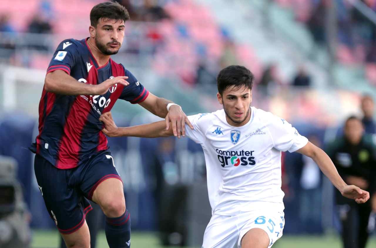 Riccardo Orsolini e Fabiano Parisi in Bologna-Empoli