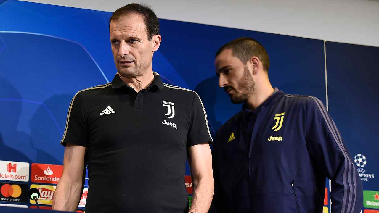 allegri e bonucci foto LaPresse