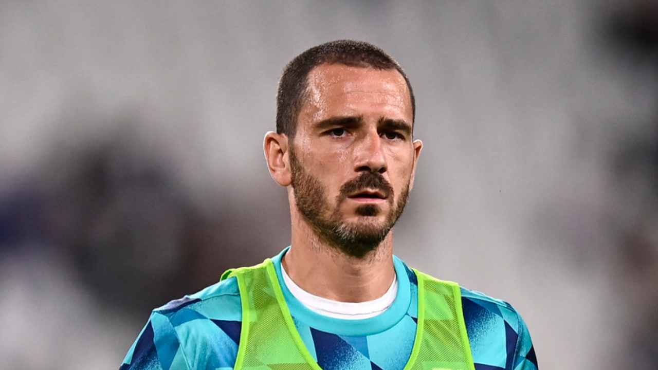 bonucci riscaldamento foto LaPresse